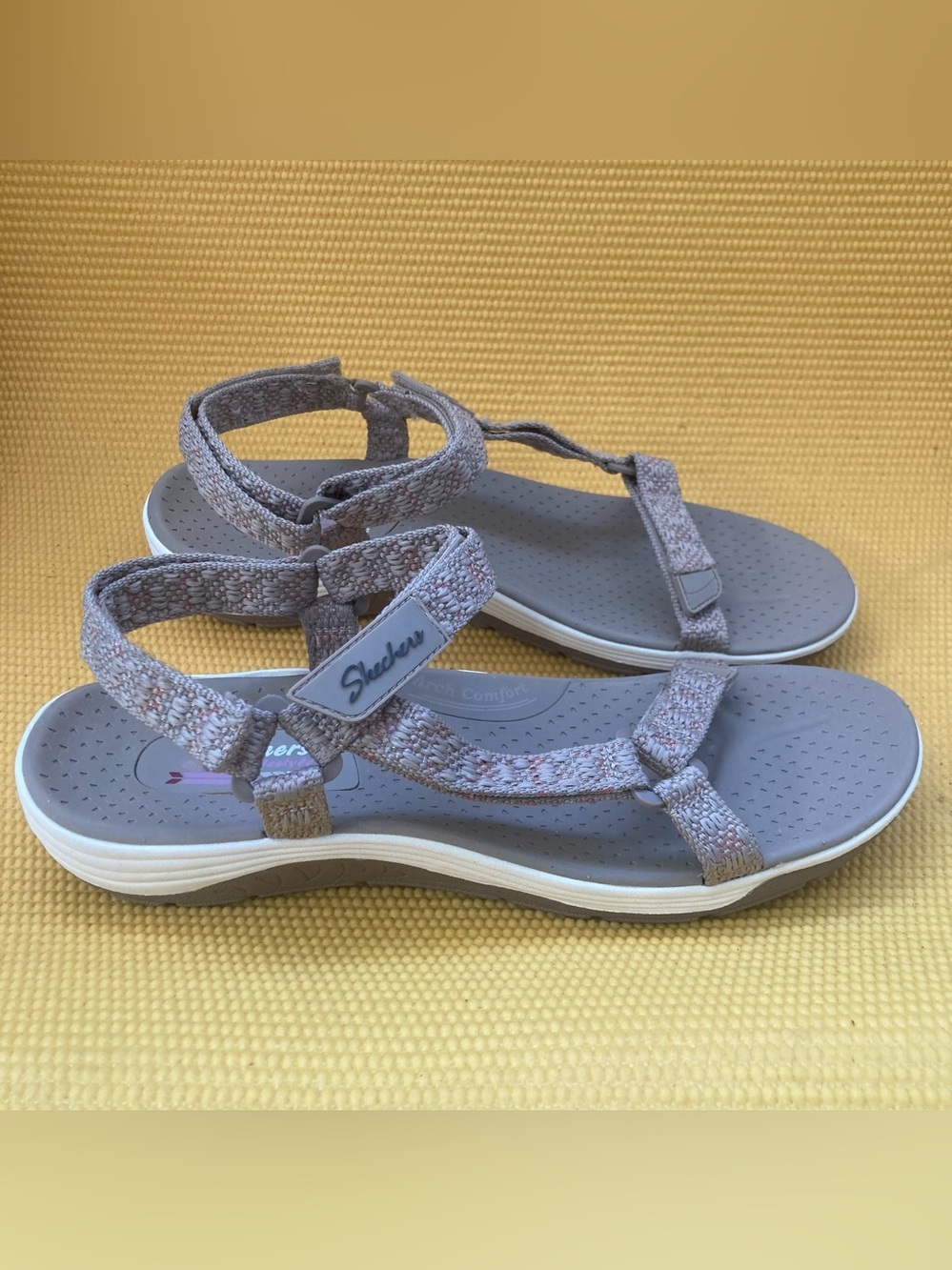 Skechers Navy Blue Patterned Strappy Sport Sandal Size 11